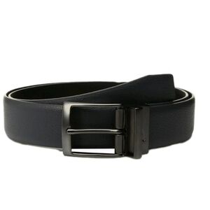 NIKE mens 40 Feather Edge Reversible Buckle Belt Pebbled Leather Black Brown